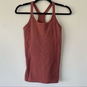 Lululemon racerback tank top copper color size 4